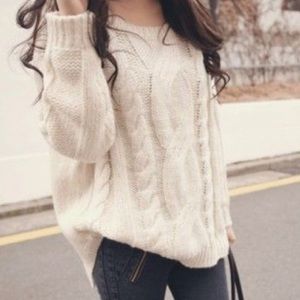 Cocoa Heavy Knit Sweater